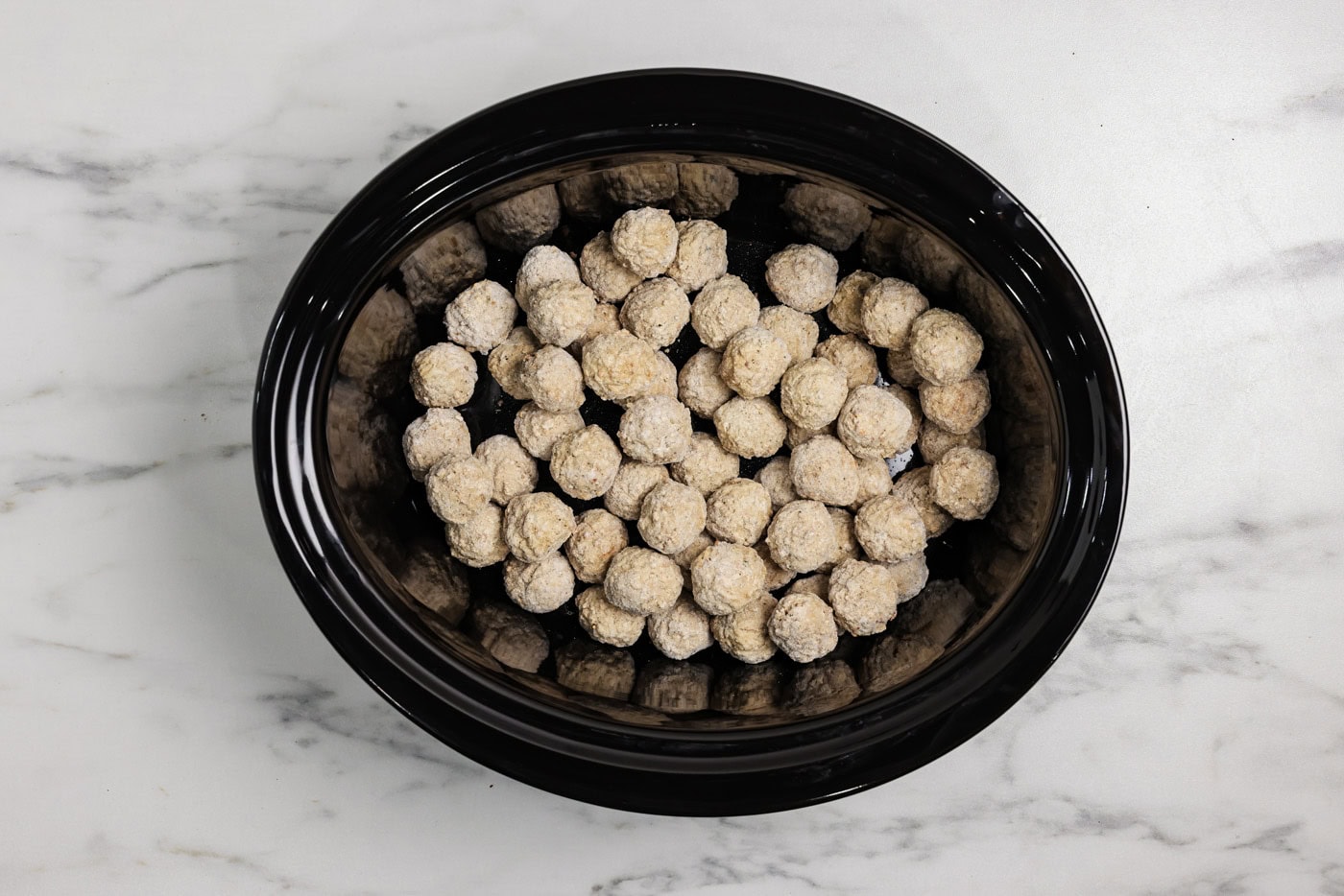 frozen meatballs in a crockpot
