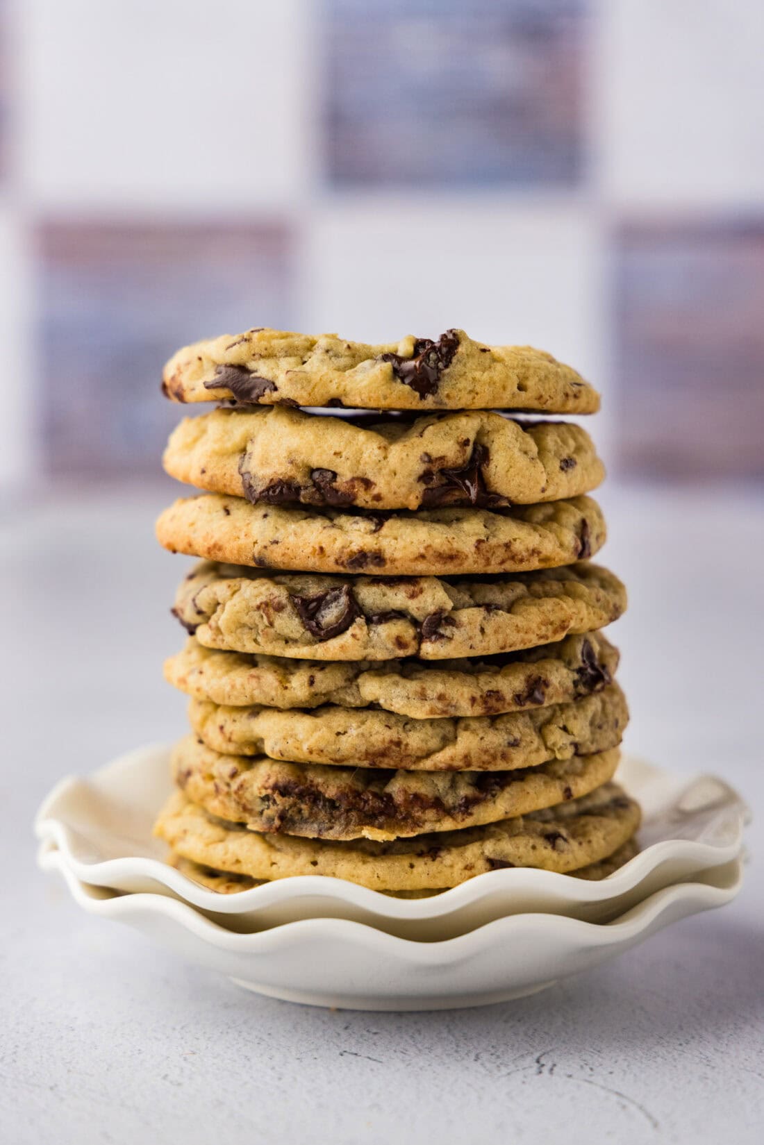 Stack of Buttermilk Chocolate Chip Cookies