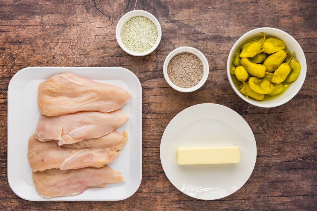 Ingredients for Mississippi Chicken