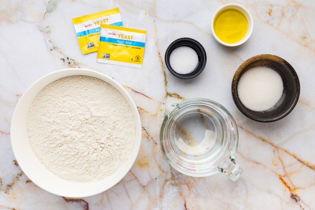 Ingredients for One Hour Bread