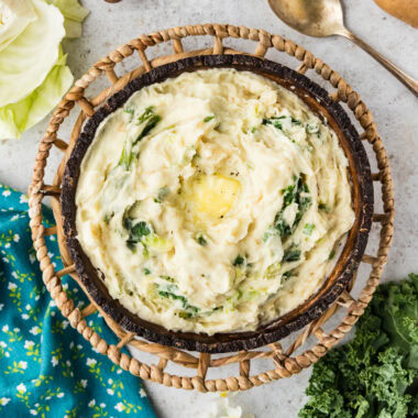Bowl of Colcannon (Irish Mashed Potatoes)