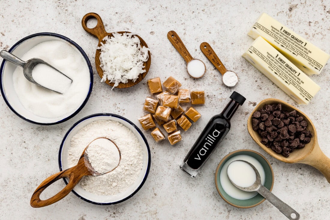 Ingredients for Homemade Samoas
