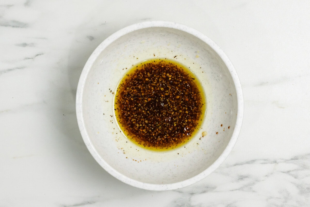 bowl of ingredients for sauce