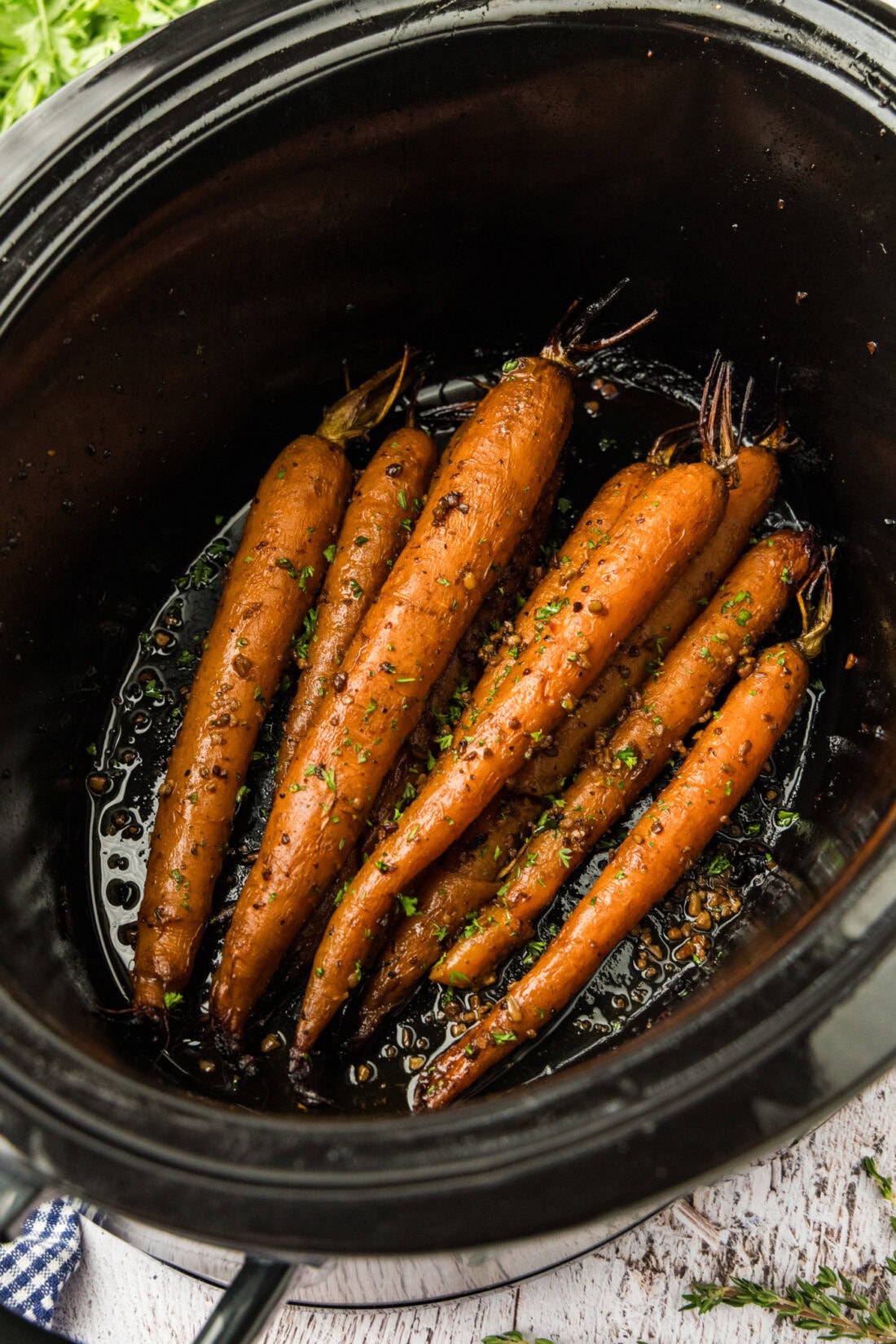 Balsamic Carrots in crockpot