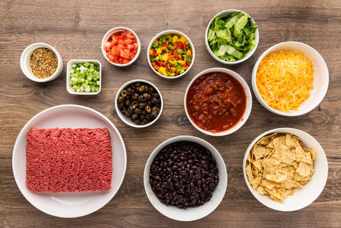 Ingredients for Taco Casserole