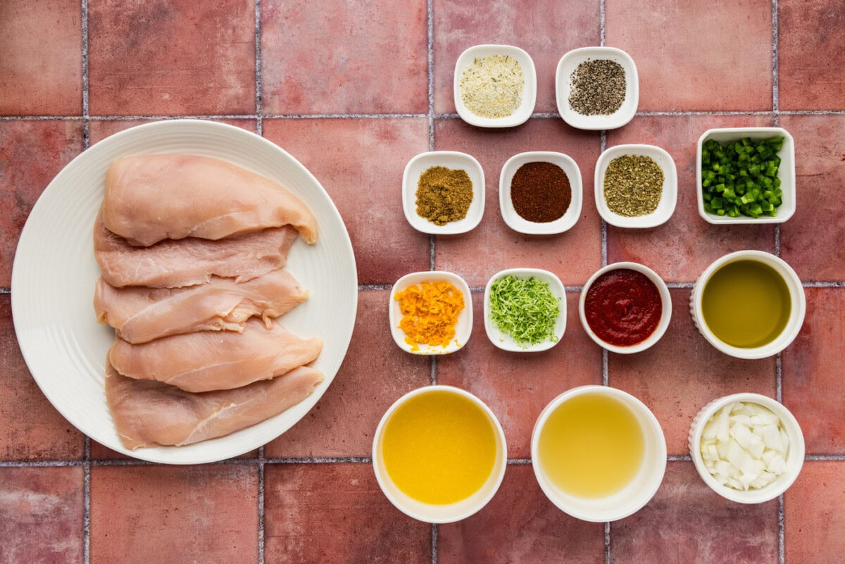 ingredients needed to make Baja Chicken