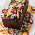 Cassata Cake on platter