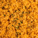 close up of Mexican Rice