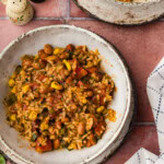 bowls of Mexican Rice and Beans