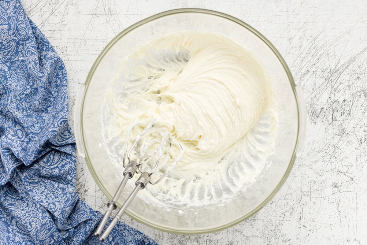 cream cheese in bowl