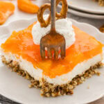 fork in Orange Pretzel Salad