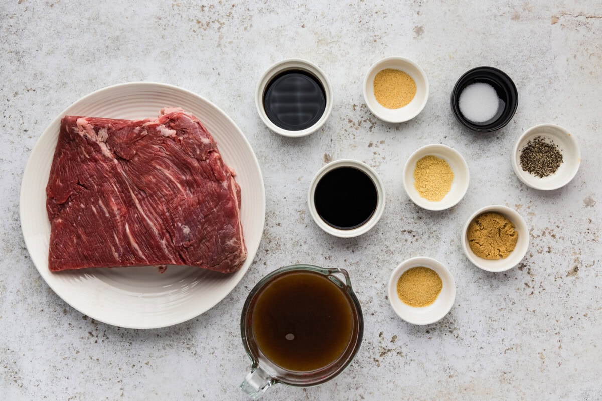 ingredients for Slow Cooker Brisket