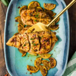 spatula holding Chile Lime Chicken
