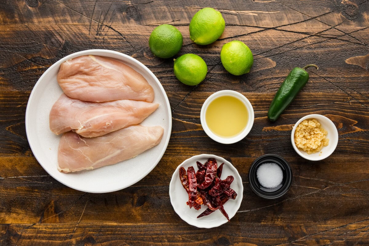 ingredients for Chile Lime Chicken
