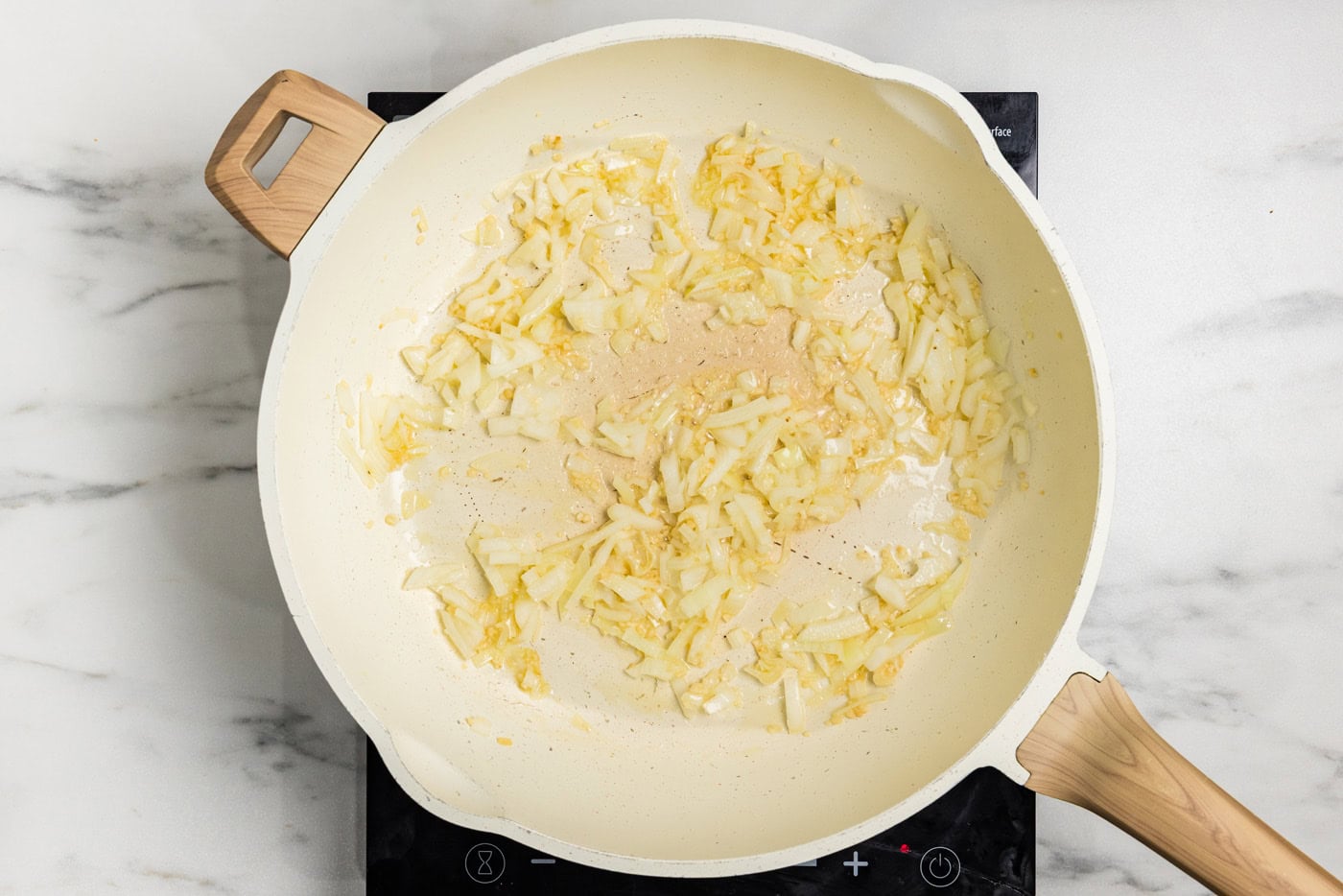 onions in skillet