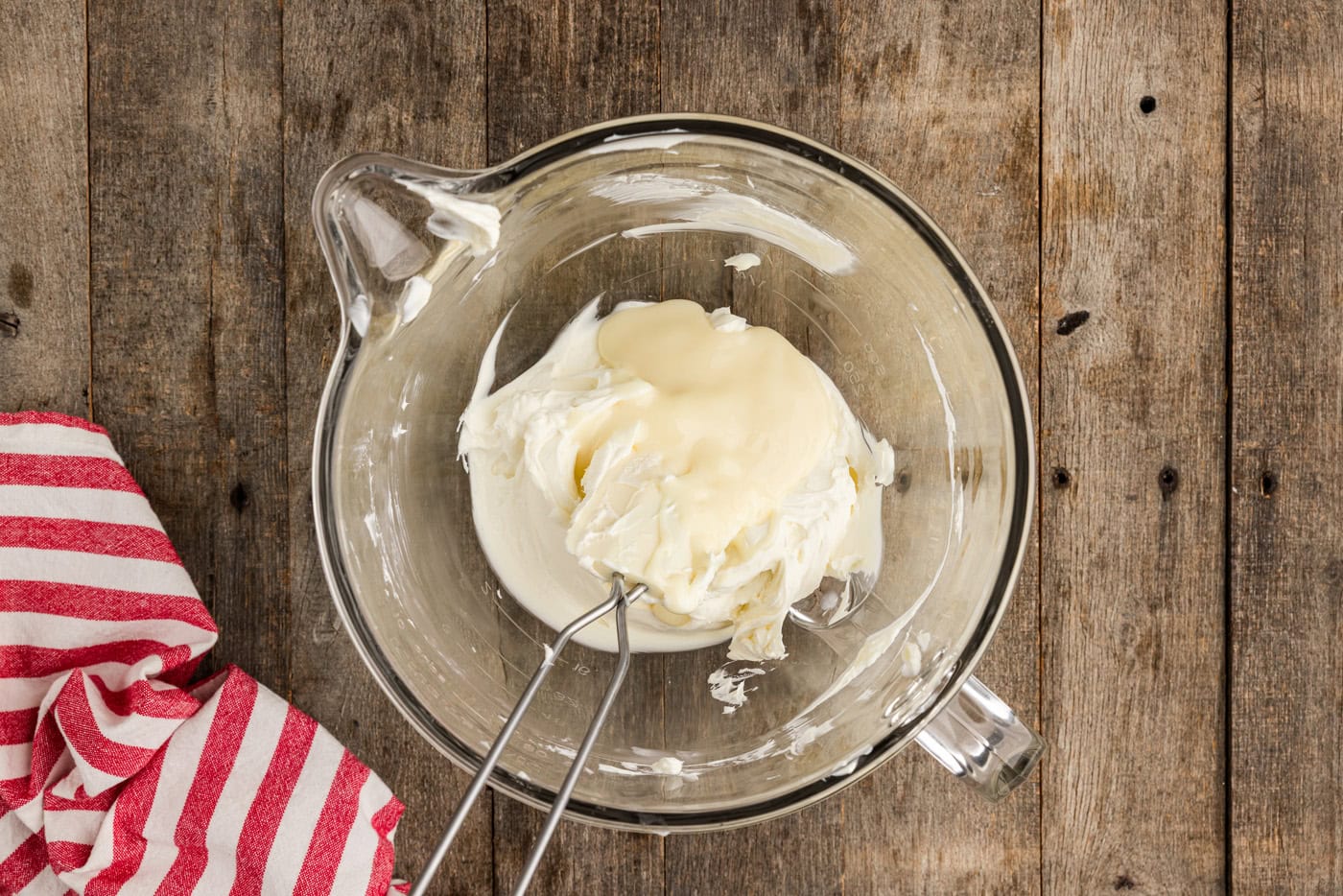 cheesecake ingredients in bowl