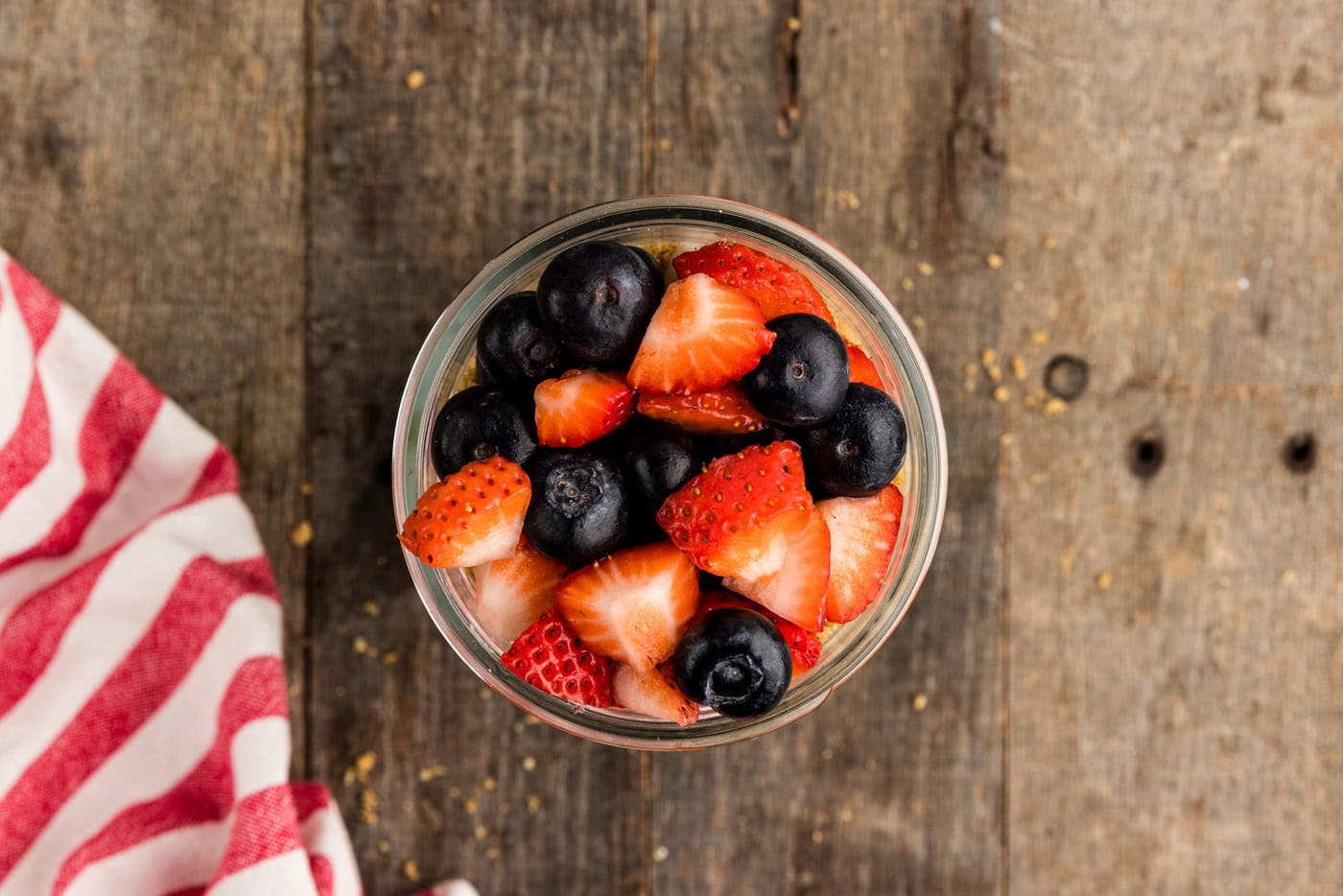 berries in jar