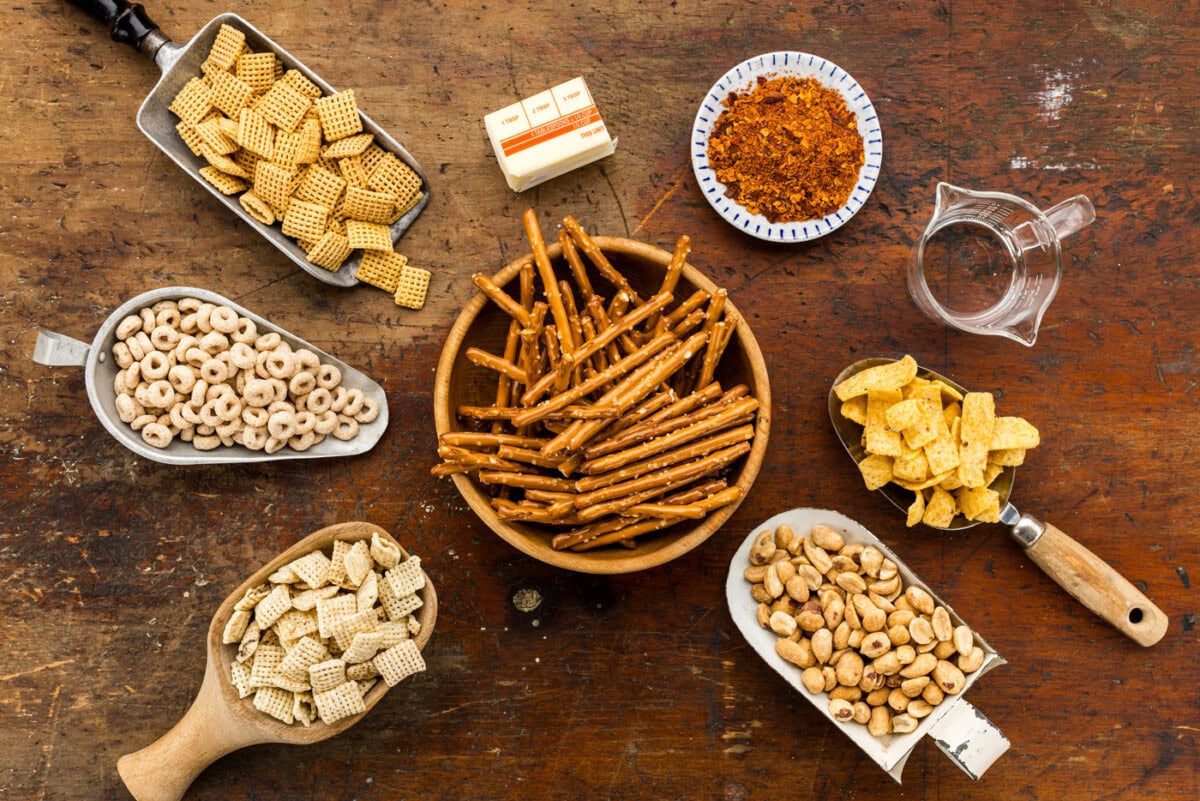 ingredients for Taco Chex Mix
