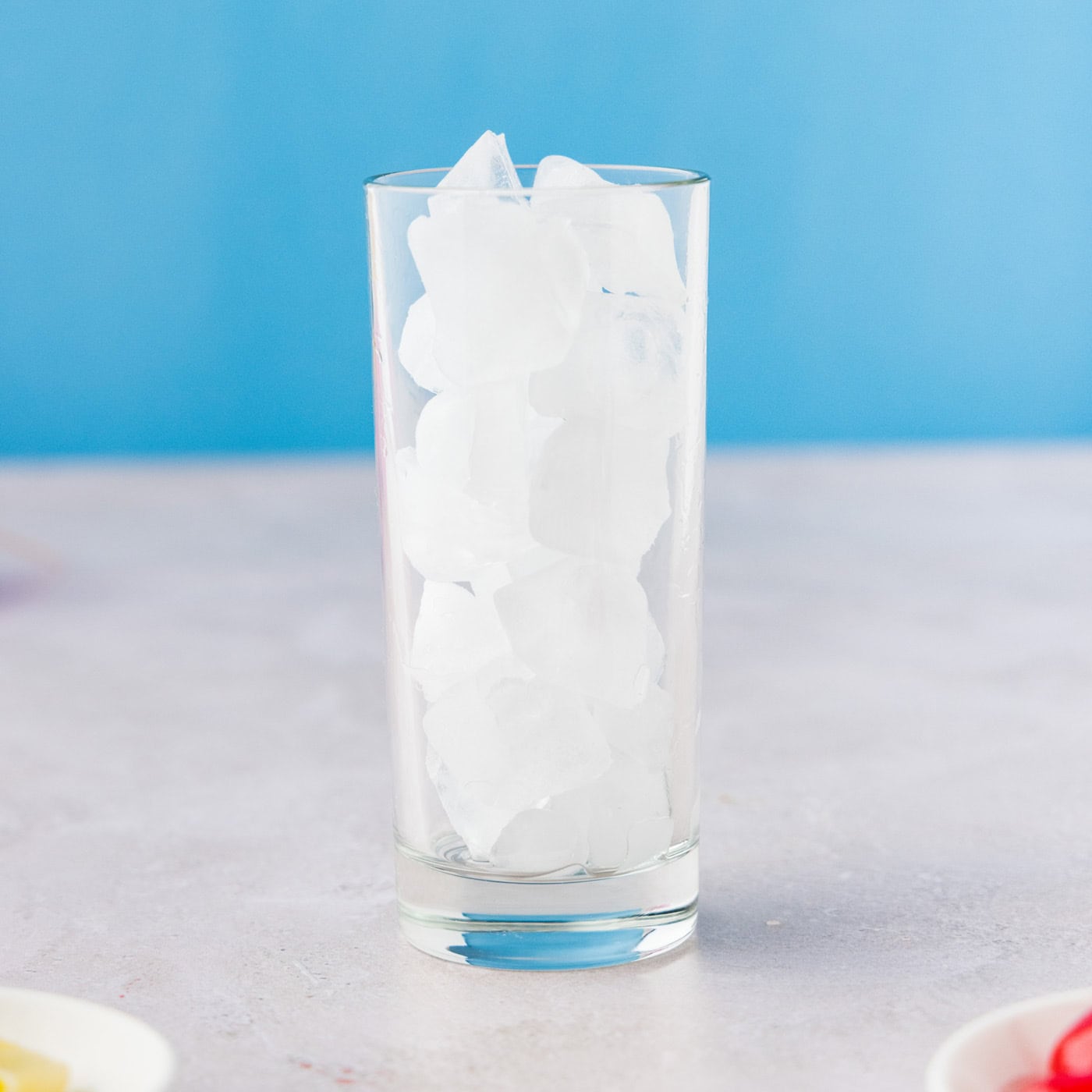 glass of ice