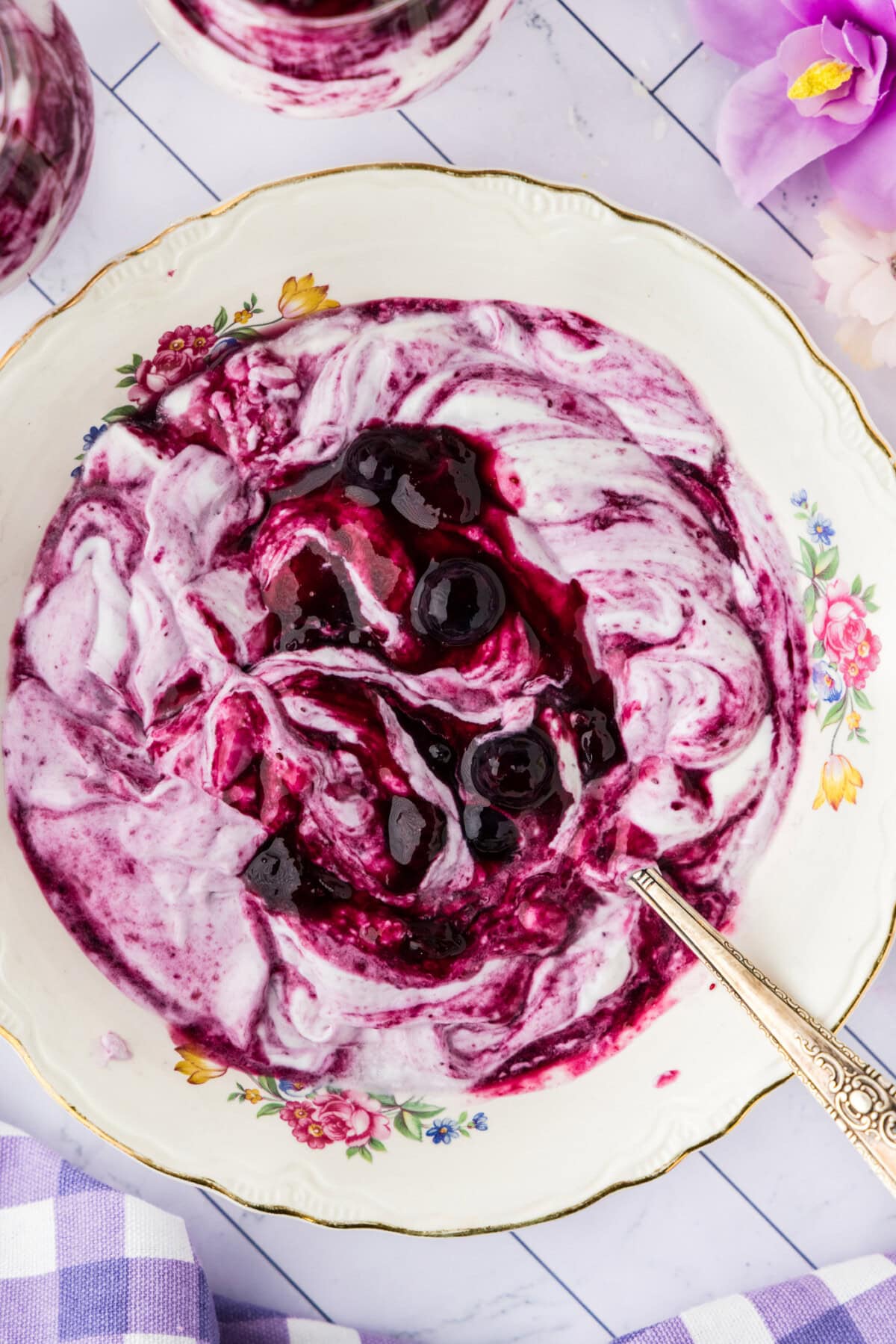 big bowl of Blueberry Fool