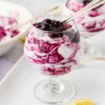 dishes of Blueberry Fool