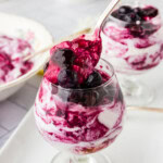 spoon of Blueberry Fool