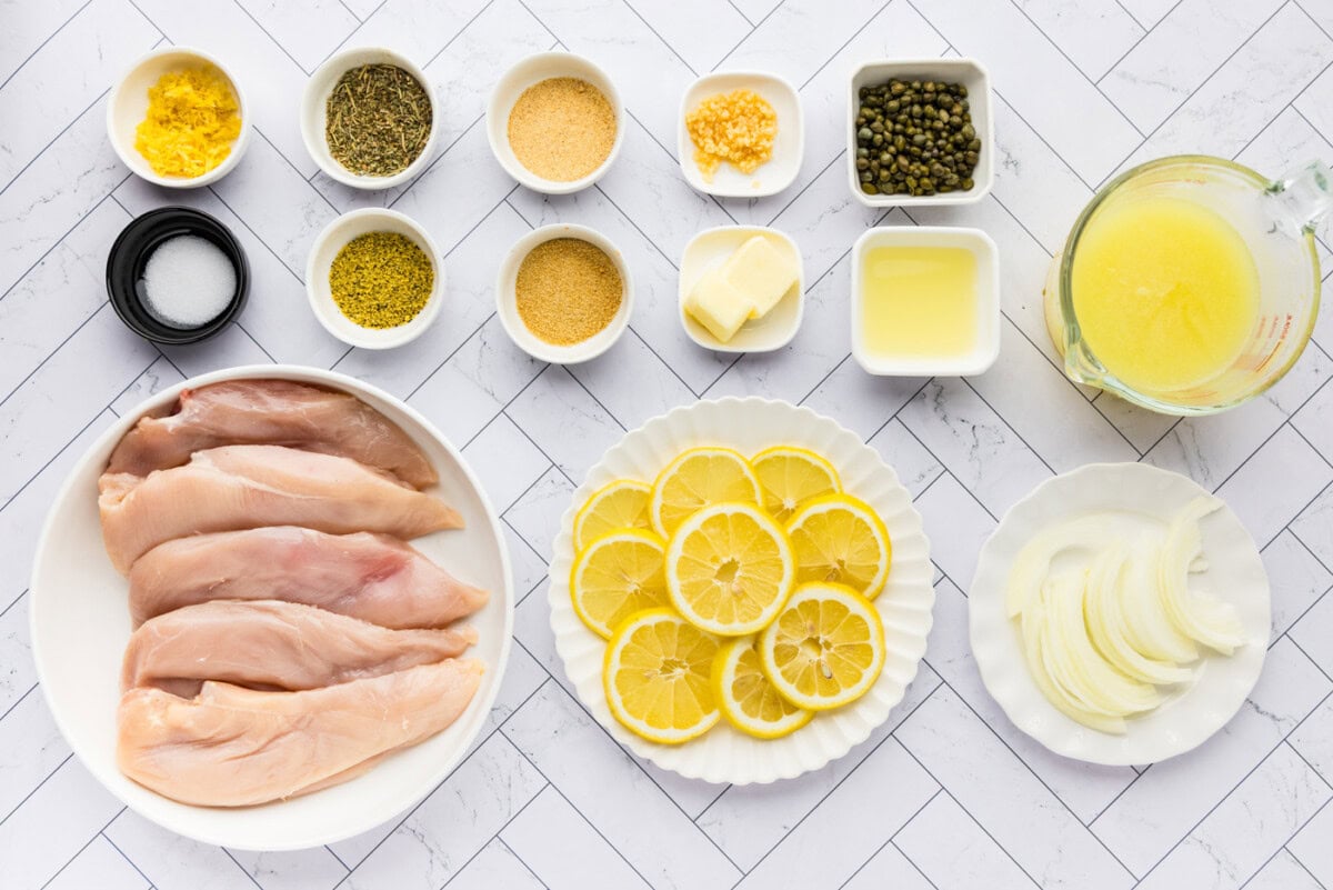 ingredients to make Crockpot Lemon Chicken recipe