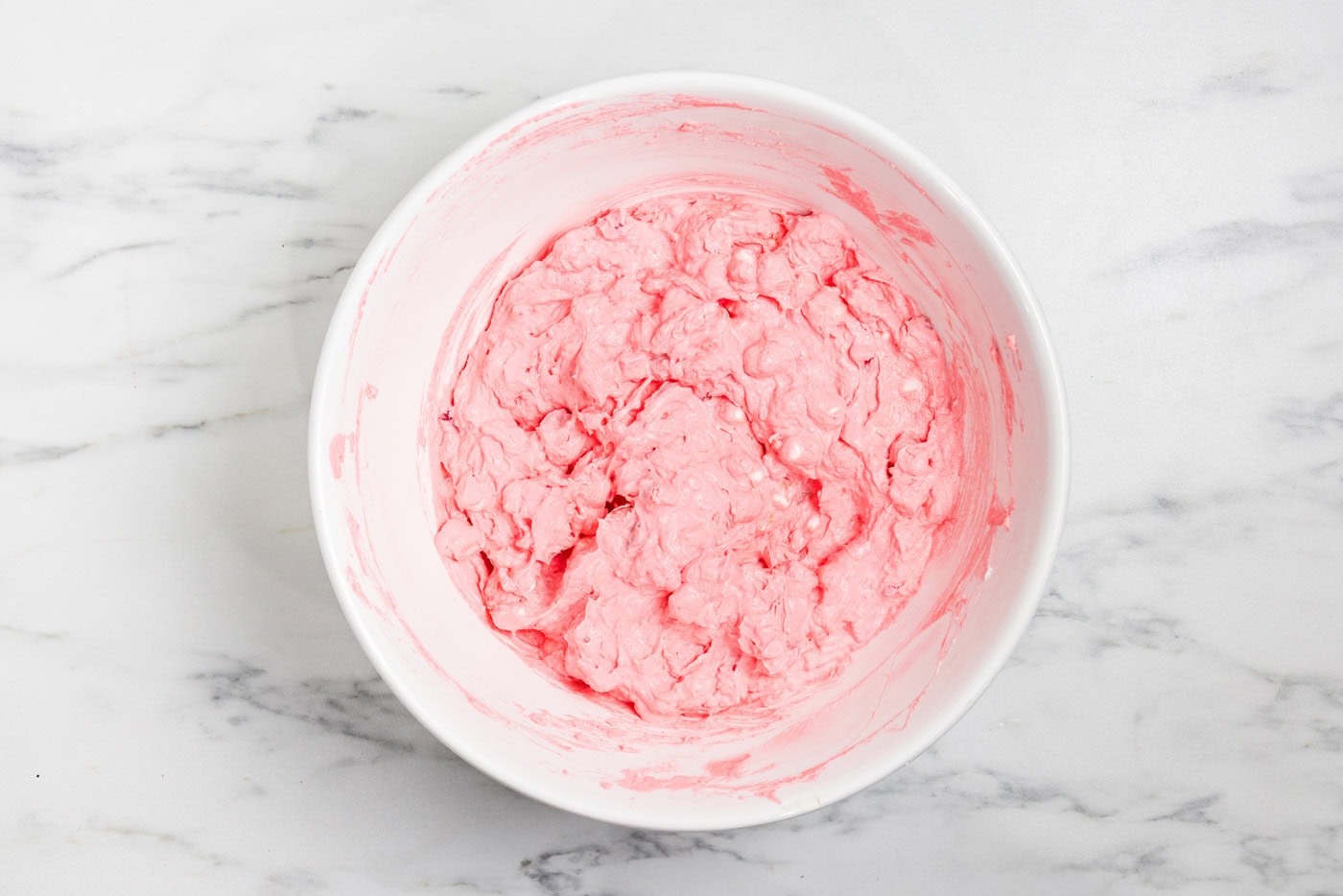 Strawberry Fluff Salad in bowl