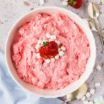 Strawberry Fluff Salad in serving bowl
