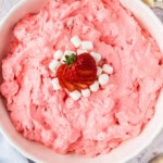 big bowl of Strawberry Fluff Salad