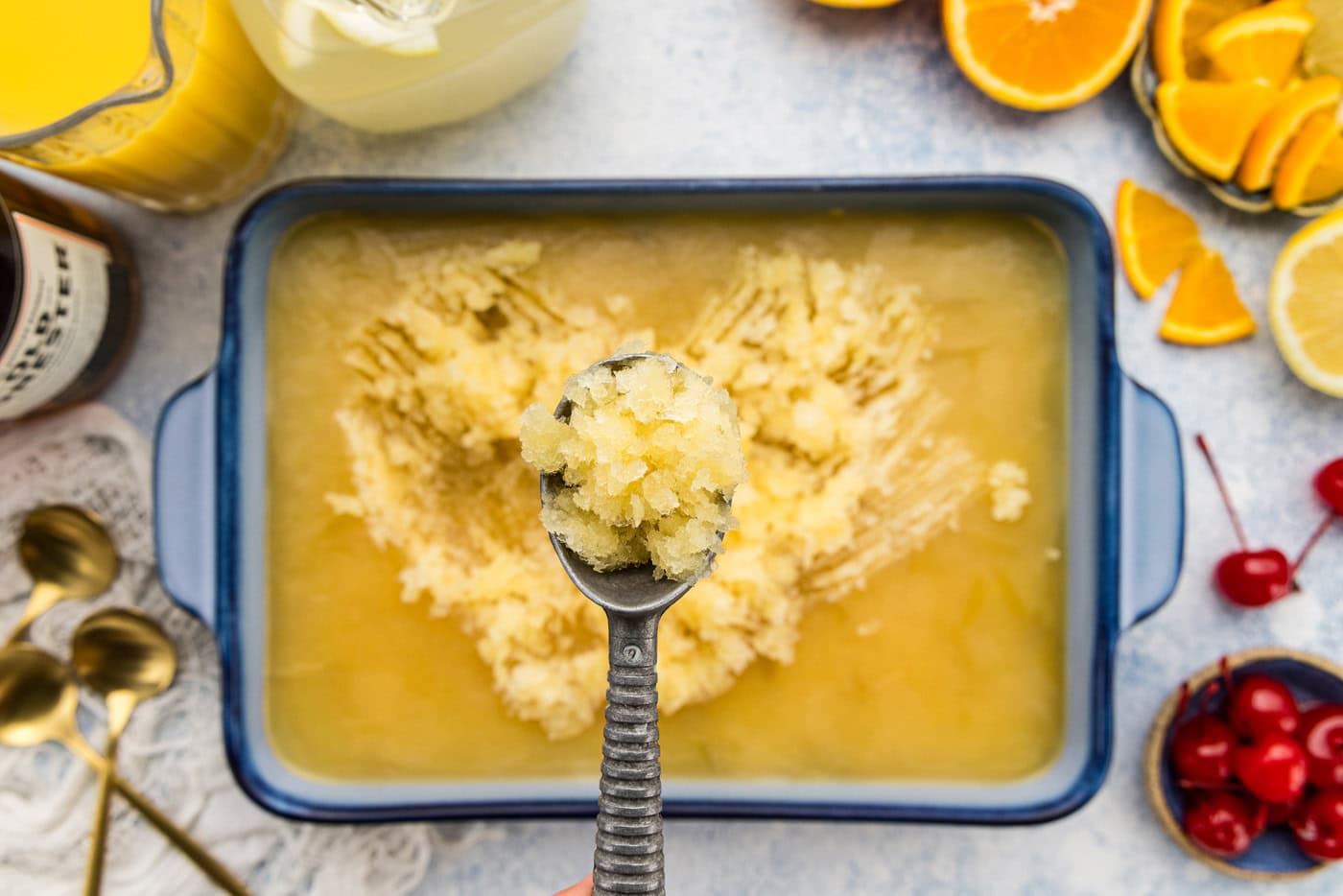 scoop of Easy Bourbon Slush