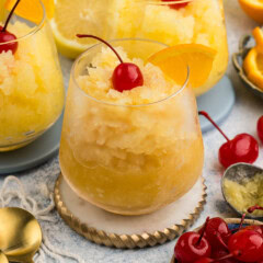 glasses of Easy Bourbon Slush