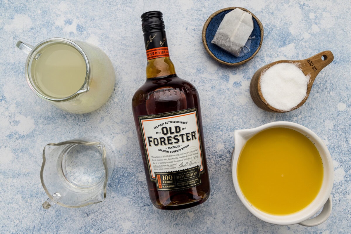 ingredients for Easy Bourbon Slush