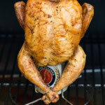 beer can chicken on smoker