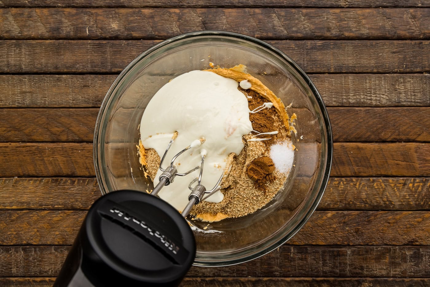 ingredients for Pumpkin Truffles in bowl